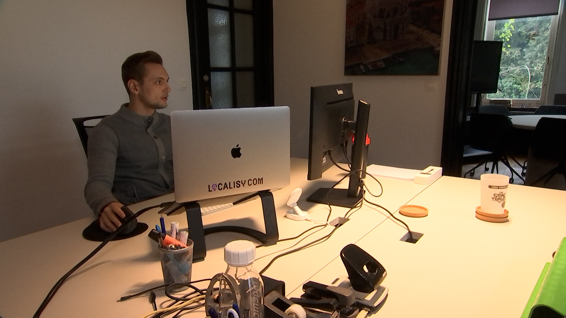 Guillaume Petta dans les locaux de localisy.com