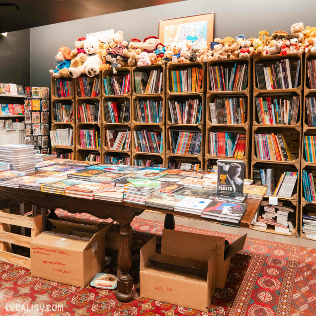 Sélection de bandes dessinées chez L’Ours à Lunettes à Huy.