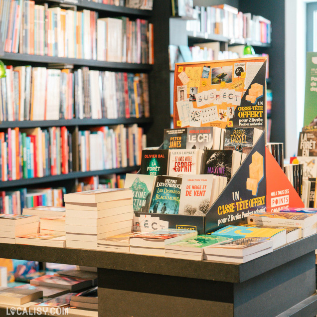 Sélection littéraire dans le commerce de livres Livre'S à Marche-en-Famenne.