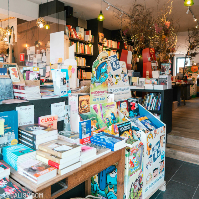 Présentation de livres jeunesse et BD à la librairie Livre'S à Marche-en-Famenne.