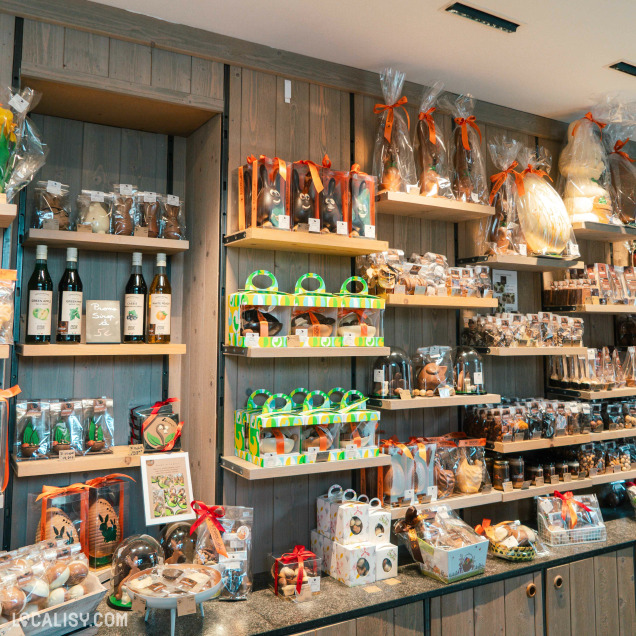 Sélection de chocolats et douceurs artisanales chez La Pause Chocolat Thé à Marche-en-Famenne.