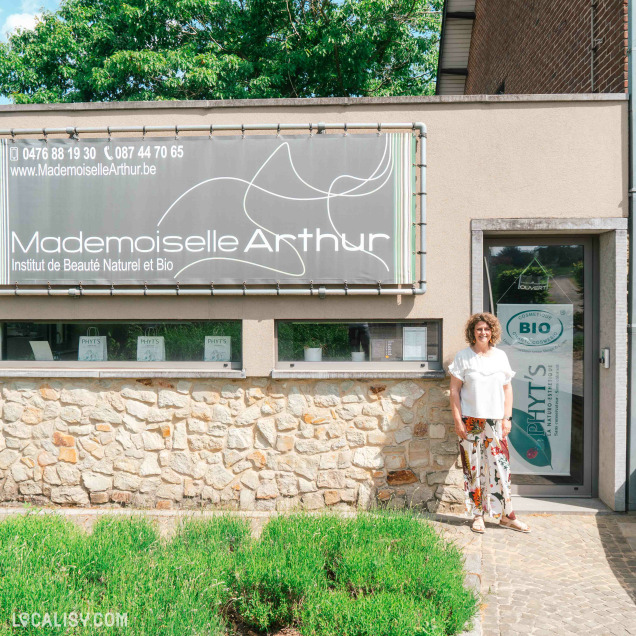 Façade de l’institut de beauté Mademoiselle Arthur à Thimister-Clermont.